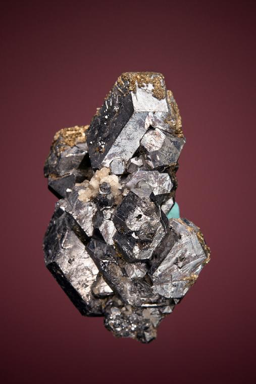 GALENA (SPINEL law twin) with DOLOMITE